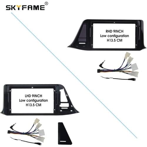 SKYFAME Car Radio Fascia Frame Cable for TOYOTA CHR 2016 Stereo Android Dashboard Kit Face Plate