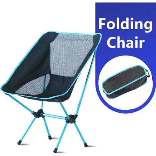 Travel Ultralight Folding Chair Superhard High Load Outdoor Camping Chair Portable Beach Hiking Picnic Seat Fishing Tools Stools