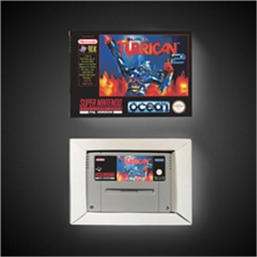 Super Turrican 2 - EUR Version Action Game Card with Retail Box