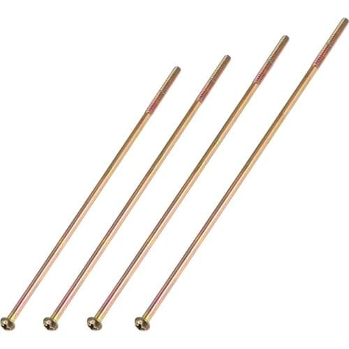 Uxcell Male Thread Phillips Pan Head Bolt Screw for Double Bed Furniture TV Rack Wall Hanging 6pcs