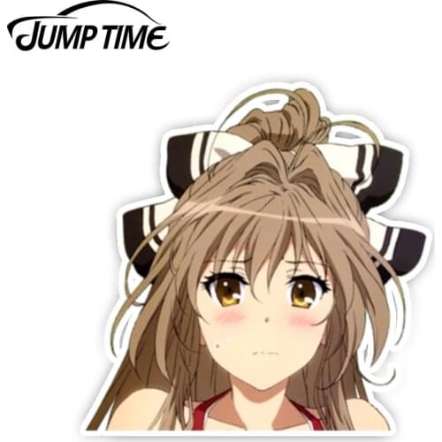 Jump Time 13cm x 7.9cm Sento Isuzu Render Anime Peeker Vinyl Stickers Car Stickers Decals Waterproof Decorative Waifu Sticker