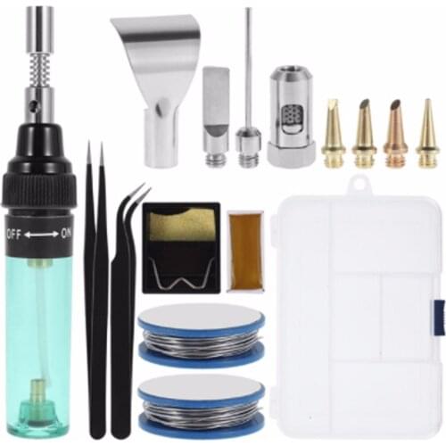 1pc 3In Electric Gas Soldering Iron Butane Professional Welding Gun Weld Pen For Light Welding Repairing Handicrafts