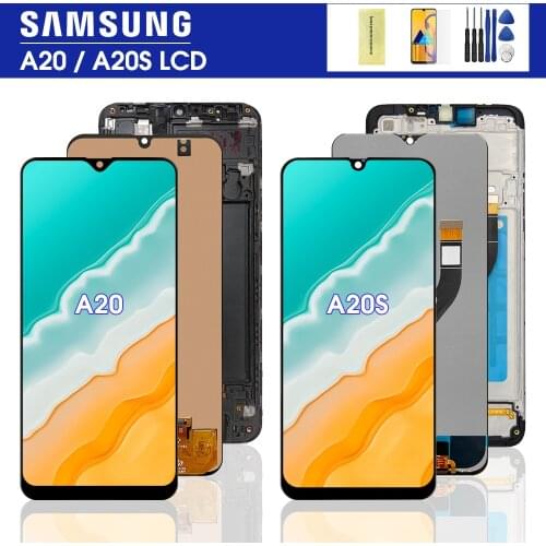 100% Original LCD For Samsung Galaxy A20 A205 SM-A205F LCD Display Screen Digitizer replacement For Samsung A20s A207 Display