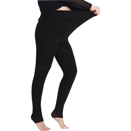 Super Elastic Women Thicken Winter Warm Leggings Plus Size Velvet Fur leggings Bodycon Pencil Pants Ankle Length High Waist