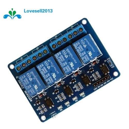 5V 4 Channel Relay Module For Arduino 4-Channel Optocoupler Relay Control Board Home Smart Switch With LED Indicator Wholesales