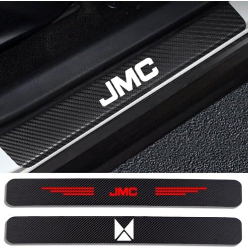 4pc Car Styling Carbon Fiber Car Door Sill Protector Sticker Decal For JMC E100 E160 E200 Tiger 9 7 EV Baodian Yu Wins S330 S350