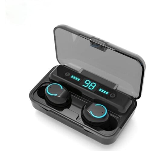 Alatour F9-9 Wireless Headphones 1800mAh power bank Bluetooth 5.0 Earphones Sport LED digital display Headset Charging box