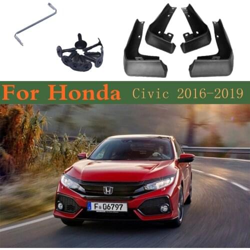 Car Mudflap Fender Mud Flaps Guard Mudguard Splash Flap Accessories For Honda Civic 10th Gen FC FC1 FC2 FC5 2019-2016