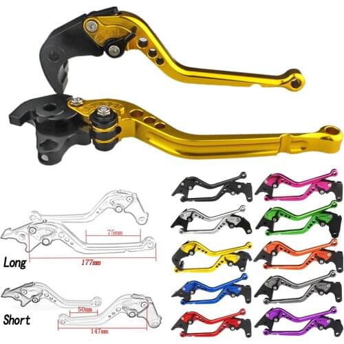 Long & Short Motorcycle CNC Adjustable Brake Clutch Levers For Kawasaki VERSYS 650 650cc 2006 2007 2008 ZX9R 1998 1999 ZX-9R