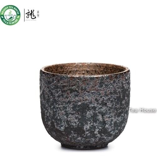 Handmade Wood-Fired Ceramic Teacup Chinese Kungfu Kung Fu Tea Cup 60ml 2.02oz