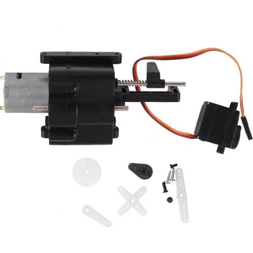 Speed Change Gear Box w/ Motor and Servo for WPL B14 B16 B24 B36 C24 C14 2.4G RC Crawler Military Truck