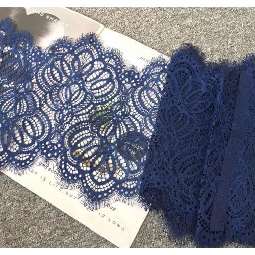 Wide 23cm long 3m new European eyelash lace DIY clothing skirt sexy lingerie decorative lace fabric