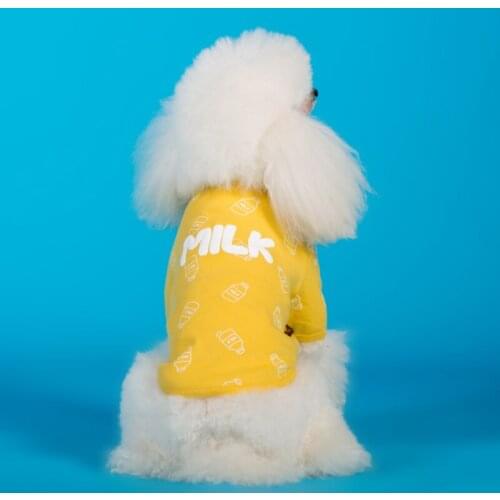 Cute Dog Clothes Spring Summer Cartoon Cotton Pet Clothing For Small Medium Dogs Jackets Shirt Puppy Costume Chihuahua Pet Shirt