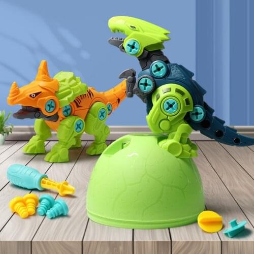 Cute Magic Hatching Growing Dinosaur Eggs Assembled Dinosaur Novelty Toys For Kids Educational Toys Gift
