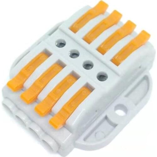 Mini Fast Quick Eletrical Wire Connector 2/3/4/5/6/8/10/12 Pin Universal Docking Fast Wiring Conductors Push-in Terminal Block