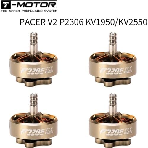 T-Motor PACER V2 P2306 KV1950 KV2550 Powerful Brushless Outrunner Motor Freestyle Compatible 4-5inch propeller for FPV Drone