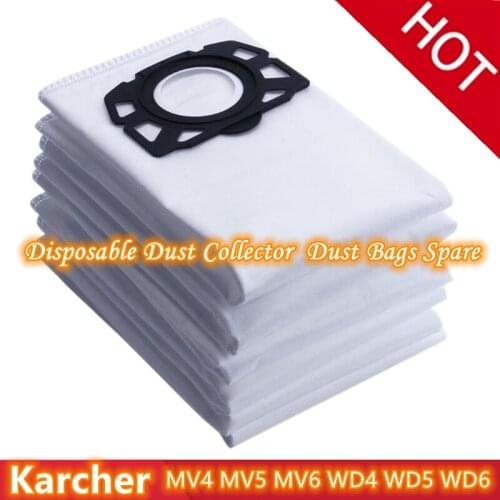 Disposable Dust Collector Accessories Dust Bags Spare Parts for Karcher MV4 MV5 MV6 WD4 WD5 WD6 Vacuum Steam Cleaner