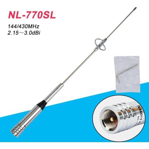 Original NAGOYA NL-770SL Dual Band UHF/VHF 144/430MHz High Gain Amateur Car Radio Mobile Station Antenna 2.15/3.0dBi