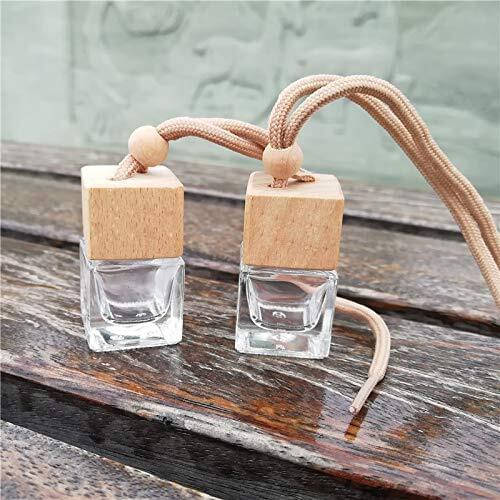 50Pc 8ml Car Perfume Diffuser Bottle Air Freshener Empty Glass Essential Oil Diffuser Perfume Aromatherapy Pendant Vial Ornament