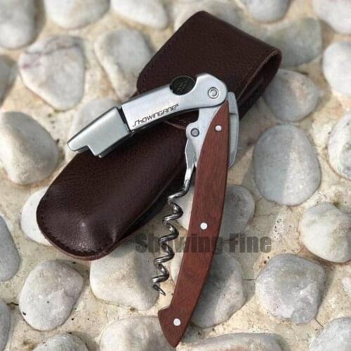 Laguiole Black Horn Corkscrew Opener Wine Bottle Opener Beer Cap and Multifunctional Waiters Red Wine Opener