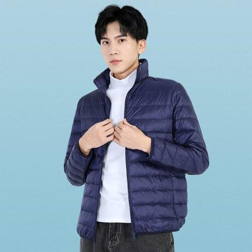 PARKLEES 2021 Winter Warm Men Parkas Windproof Waterproof Down Coat Solid Casual Oversize Thick Zipper Puffer Jackets 7+ Colors