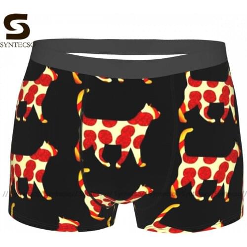 Pizza Underwear Custom Polyester Pouch Trunk Trenky Men Classic Boxer Brief