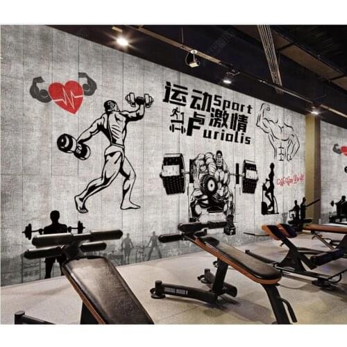 Custom photo wallpaper for walls 3d mural Modern gym sports decorative painting background wall decoration