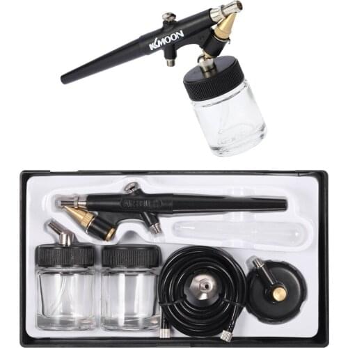 KKmoon Professional Feed Airbrush Spray Gun Single Action Air Brush Kit for Makeup Art Painting Manicure 0.8mm Spray Paint Gun
