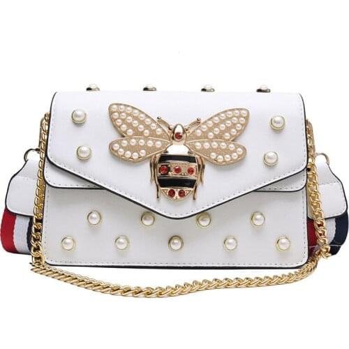 Luxury Handbags Trendy Fashion Western Style One-Shoulder Dimond Woman Clutch Messenger Bag Chain Small Square Bag