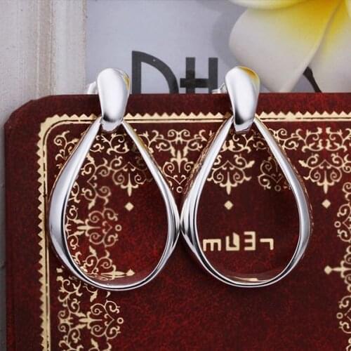 Hot Sale!!Free Shipping 925 Silver Earring,Fashion Sterling Silver Jewelry Fashion Tatu Earrings SMTE352