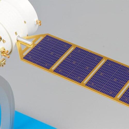 1:50 Alloy Space Satellite Shengzhou 12 Spacecraft Space Station Toys W/ Stand Home Office Tabletop Decoration Gifts