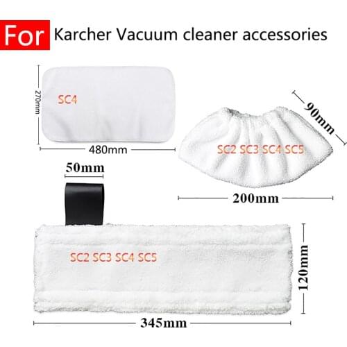 For Karcher SC2 SC3 SC4 SC5 Robotic Steam Engine Vacuum Cleaner Spare Parts Mop Rag Cloth Cover Kit Replaceable Home Accessories