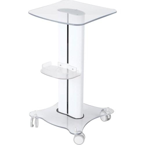 Pedestal Rolling Cart Wheel Aluminum Stand Small Bubble Rack With Hand-push Beauty Salon Trolley Salon Use