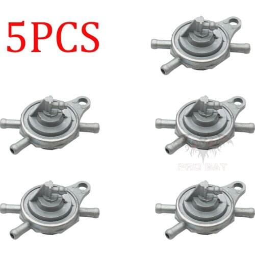 5PCS CHINESE SCOOTER MOPED ATV Go Kart GY6 50cc 125cc 150cc 4 WAY PETCOCK VACUUM FUEL PUMP VALVE With 4 Way free shipping