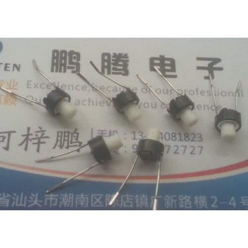 10PCS/LOT Japan Alps SKRGAMD010 touch switch 2-pin 6 * 6 * 7mm in-line circular button with good micro motion quality