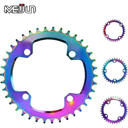 104BCD Round Chainring MTB Mountain bike bicycle 32T 34T 36T 38T crankset Tooth plate Parts Positive and negative chainrings
