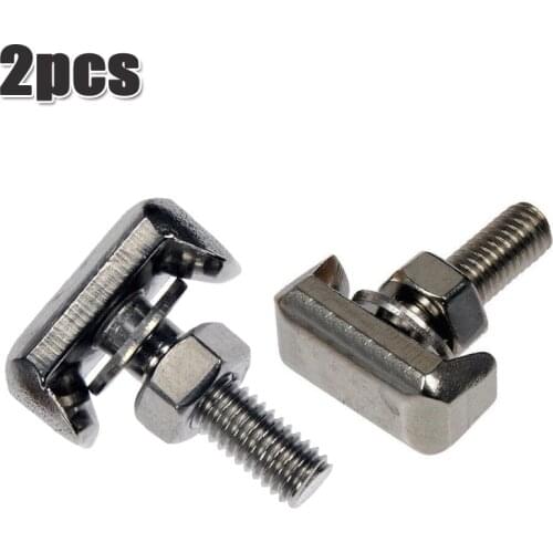 2*Battery Cable Terminal Connectors T-Bolt Replace #19116852 #6X0915138 #64740 Battery Terminals Connector Accessories