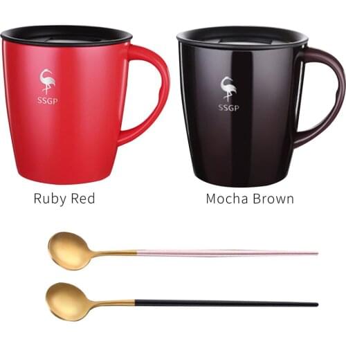 330ml Stainless Steel Mug Coffee Milk Mixing Mug Thermal Cup Insulated Portable Water Tea Cup Drinkware Birthday Gift 4 Colors