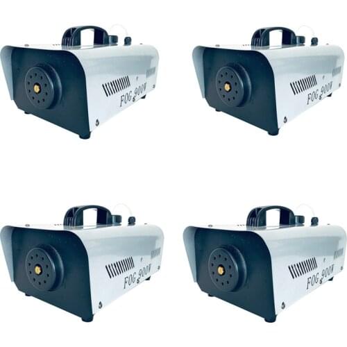 4pcs/lot LED 900W Fog Machine Wire Remote-control Smoke Machine Fogger Stage Effect Light for events Wedding stage show