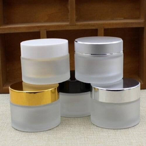 50G frosted glass bottle/jar for night cream/eye serum/essence/mask pot/gel/moisturizer/skin care cosmetic packing