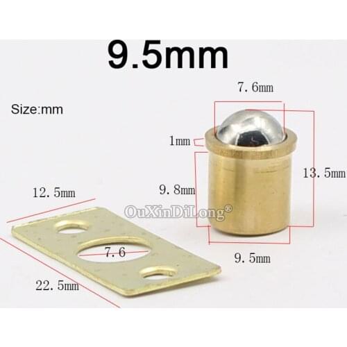 Brand New 50PCS 9.5mm Brass Cabinet Catches Cupboard Wardrobe Kitchen Door Catches Furniture Latch Stopper Soft Close
