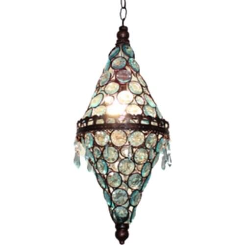Antique tiffany hanging lamp mini cone pendant light decorative colored glass shade dining room kitchen unique light fixture