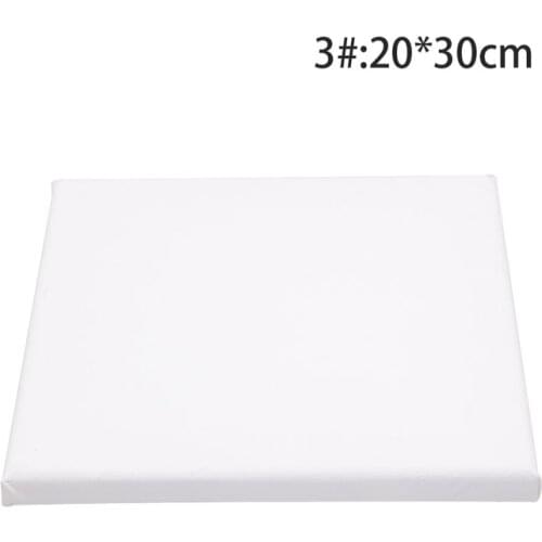 White Blank Square Artist Canvas Wooden Board Frame For Primed Oil Acrylic Paint E56C