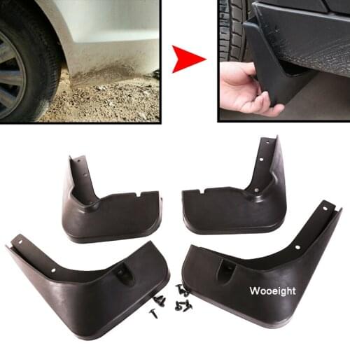 Wooeight 4PCs Black Mud Flaps Splash Guards Fender Mudguard MudFlaps Kit For Subaru Forester 2008 2009 2010 2011 2012 2013