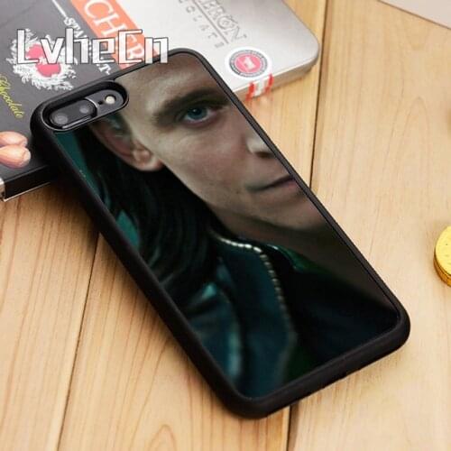 LvheCn Superhero Loki Face Phone Case Cover For iPhone 5 6 6s 7 8 plus 11 12 Pro X XR XS Max Samsung Galaxy S6 S7 edge S8 S9 S10
