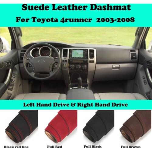 For Toyota surf 4runner N210 G4 2003-2008 Suede Leather Dashmat Dashboard Cover Pad Dash Mat Carpet Car-Styling Accessories