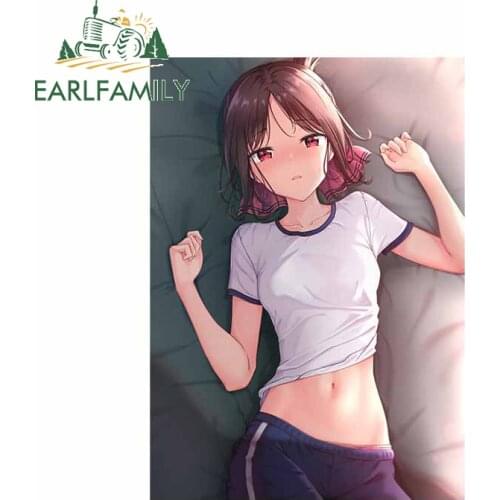 EARLFAMILY 13cm x 9.2cm for Kaguya Motorcycle Car Bumper Window Stickers DIY Anime Fashion Decals Scratch-proof Vinyl Decoration