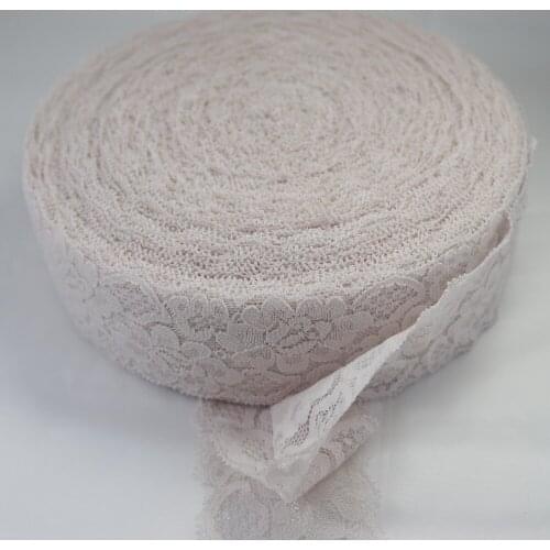Clearance 64 yards 55mm width skin color Elastic Stretch Lace trim headband/garment/clothes accessories H13