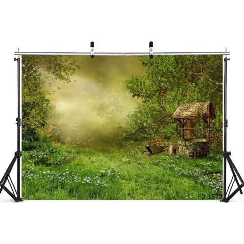 Grass Forest Photography Backdrop for Photograph Accessories Child Baby Shower Cloth Computer Printed Background Photo Shoot