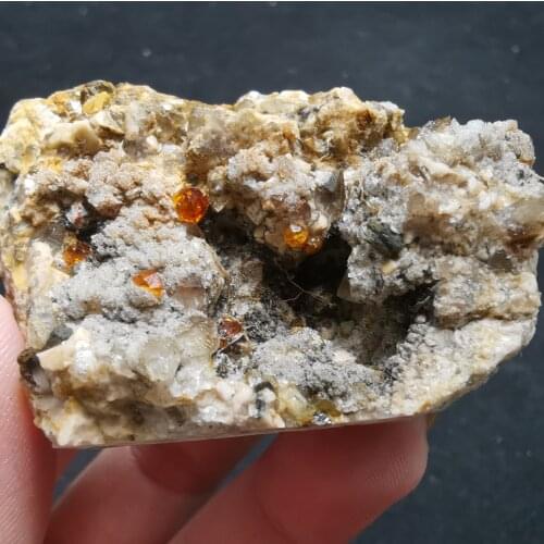 61.5g100% natural crystal and garnet mineral specimen aura healing geology teaching CRYSTAL QUARTZ GEM home decoration collectio